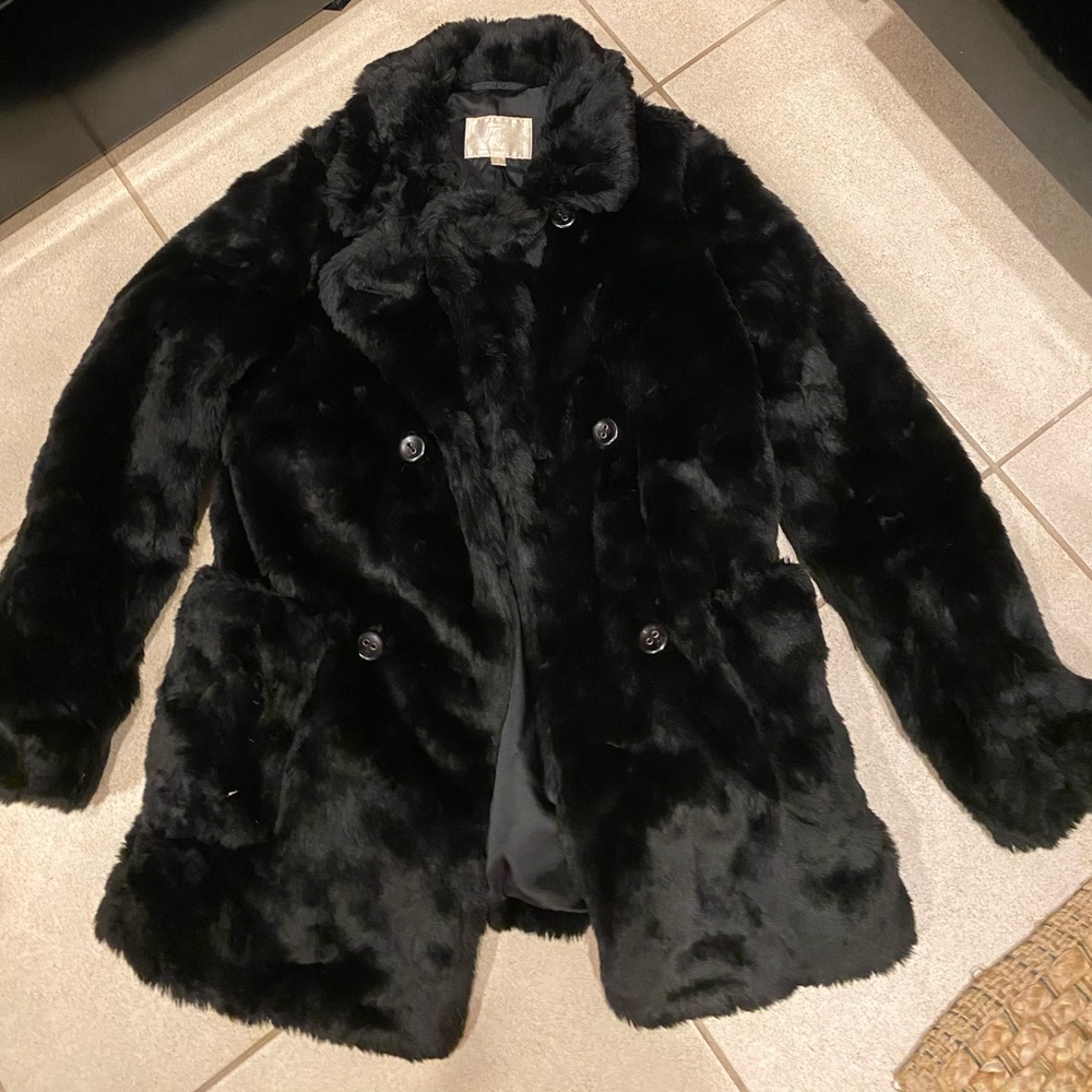 Faux fur coat